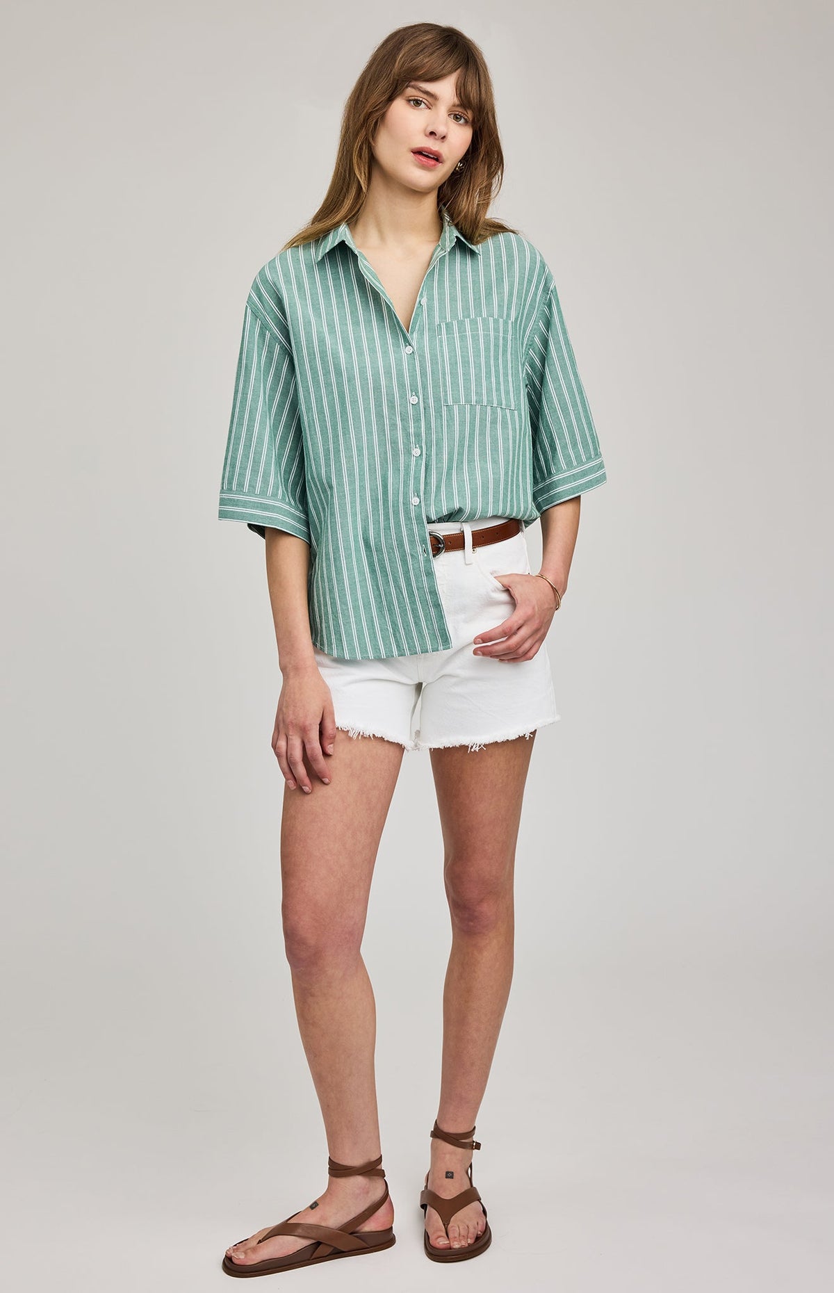 Blaire Striped Button Down