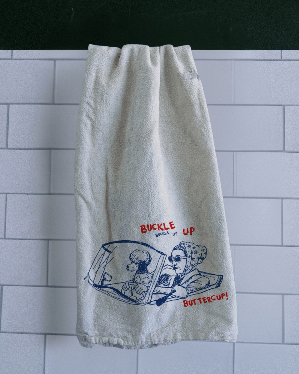 "Buckle Up" Tea Towel