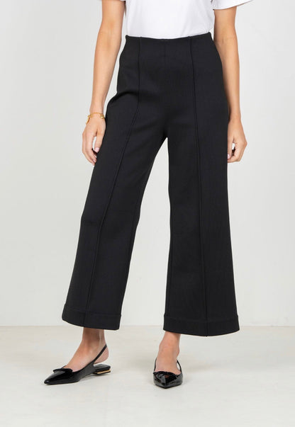Cropped Piper Pants - Black
