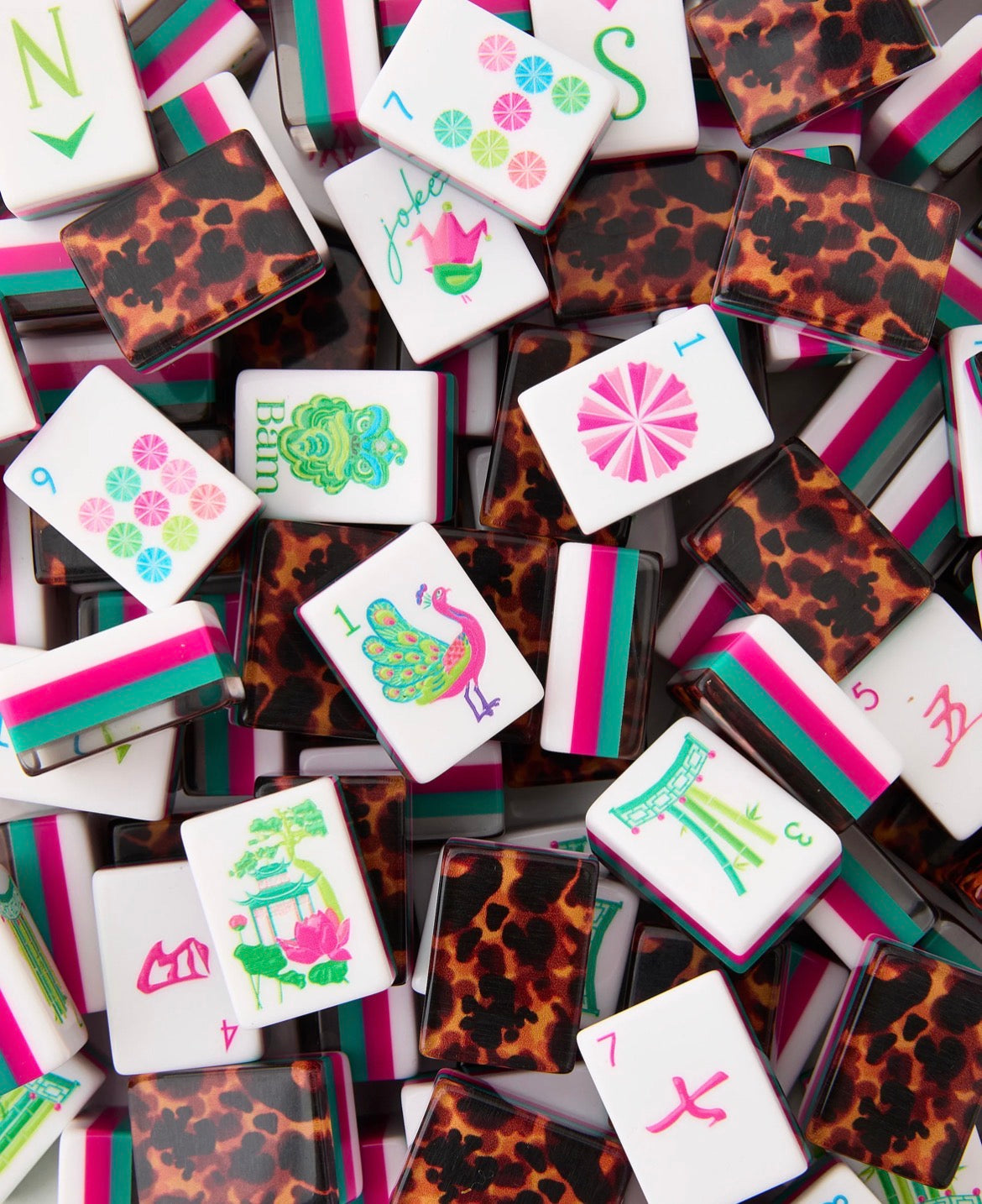 Glow Wild Mahjong Tile Set