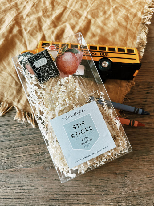 Back to School Stir Sticks