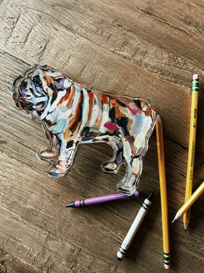 Bulldog acrylic- Large
