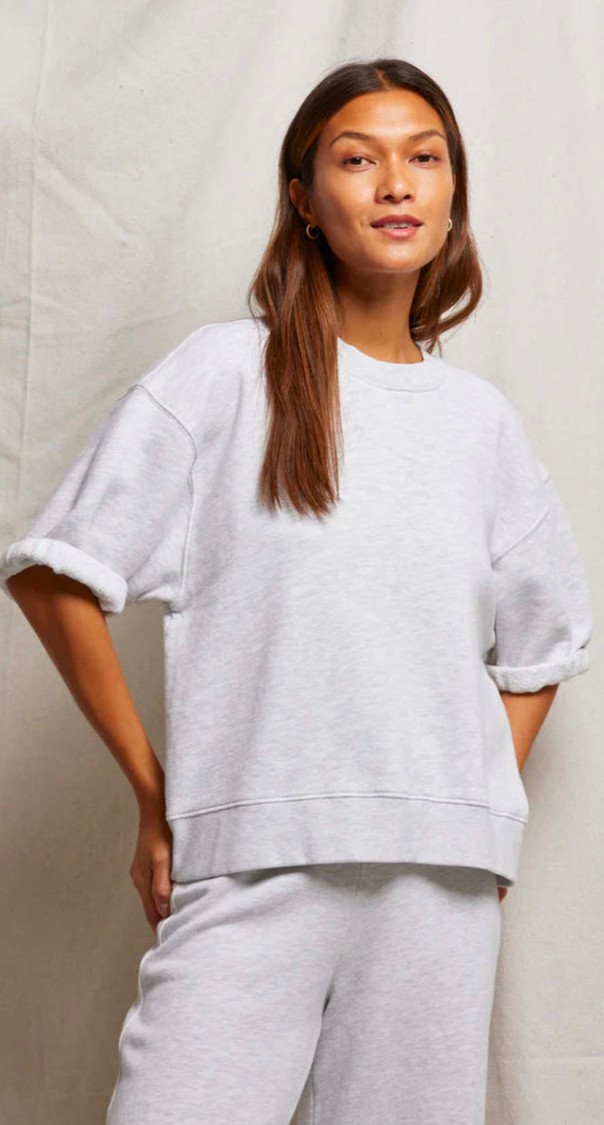 Rebecca Roll Sleeve Sweatshirt