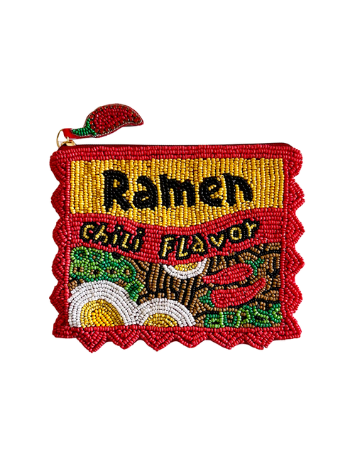 Beaded Coin Purse: Spicy Chili Ramen