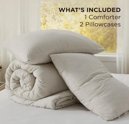 California King Comforter Set – Ultra Soft Prewashed Bedding, Lightweight All-Season Comforter & Pillowcases, Luxury Modern Bed Set (104”x96”)