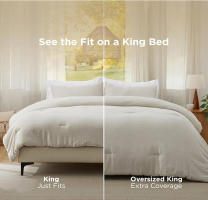 California King Comforter Set – Ultra Soft Prewashed Bedding, Lightweight All-Season Comforter & Pillowcases, Luxury Modern Bed Set (104”x96”)