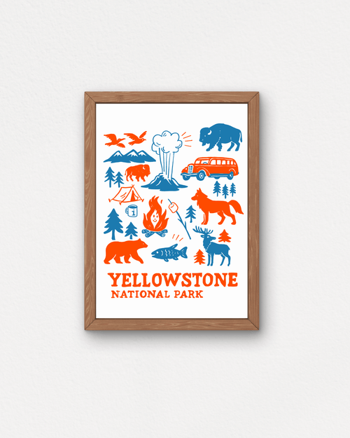 "Camp Yellowstone" Small Poster