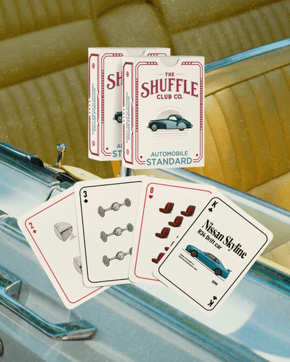 Classic Cars Auto Playing Cards – Retro Illustrations