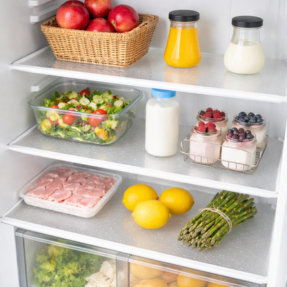 Anti-Slip Drawer and Fridge Mat - PVC Sheet Roll (45cm x 150cm) for Cabinets, Shelves, and Refrigerators