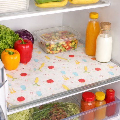 Anti-Slip Drawer and Fridge Mat - PVC Sheet Roll (45cm x 150cm) for Cabinets, Shelves, and Refrigerators