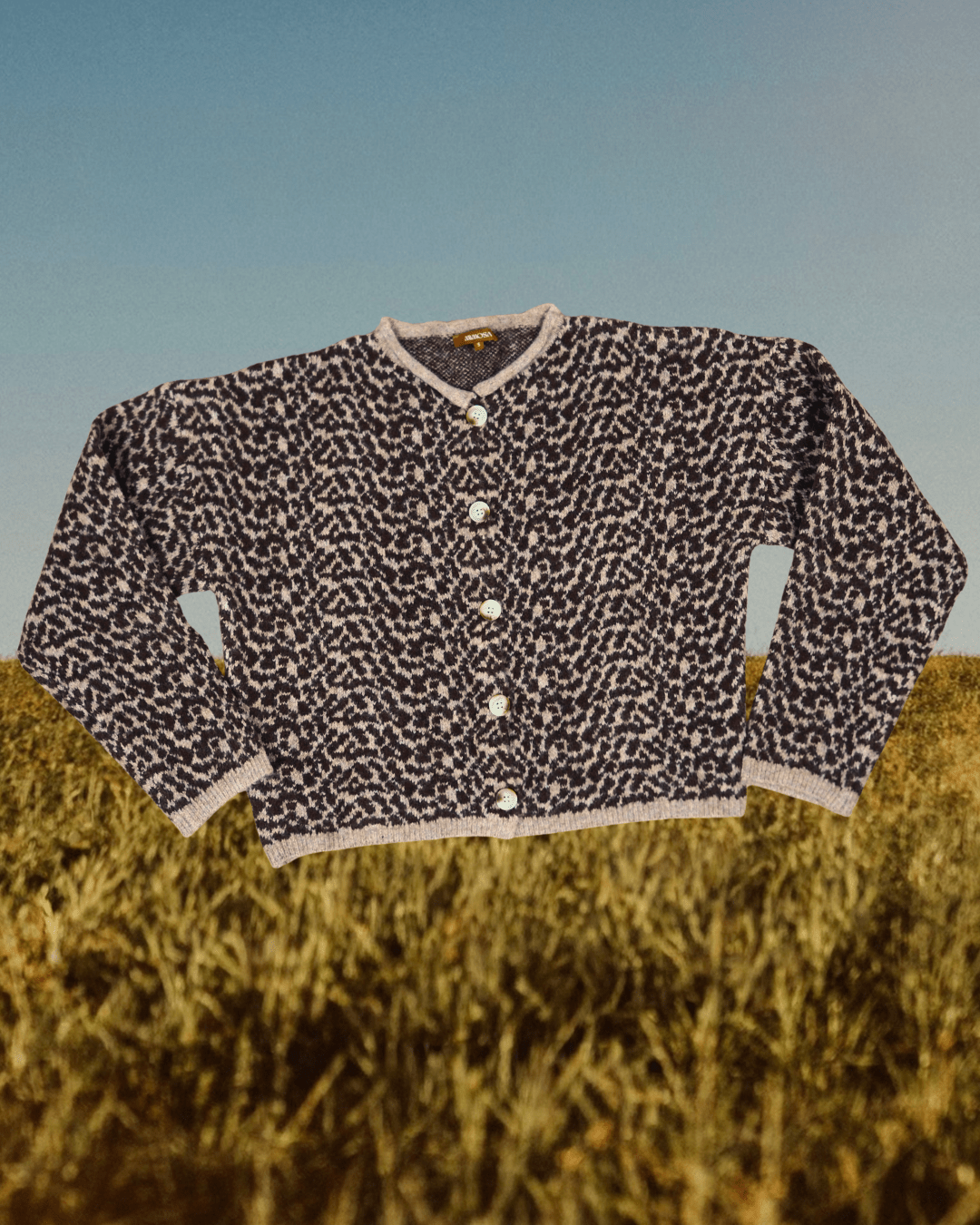Cheetah Print Button Up Cardigan
