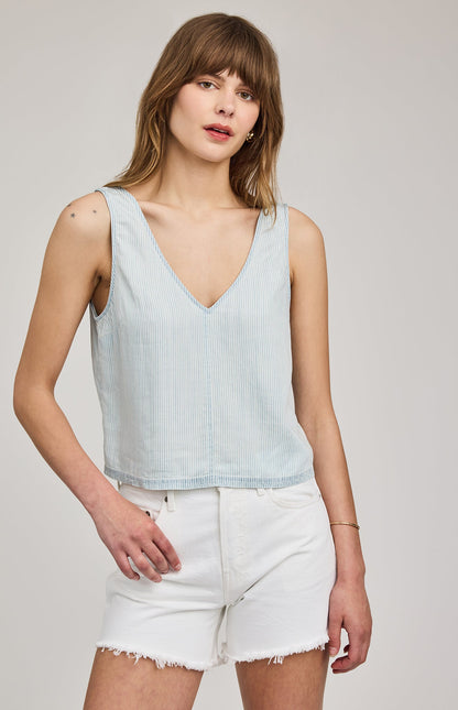 Blue Stripe Colette Tank