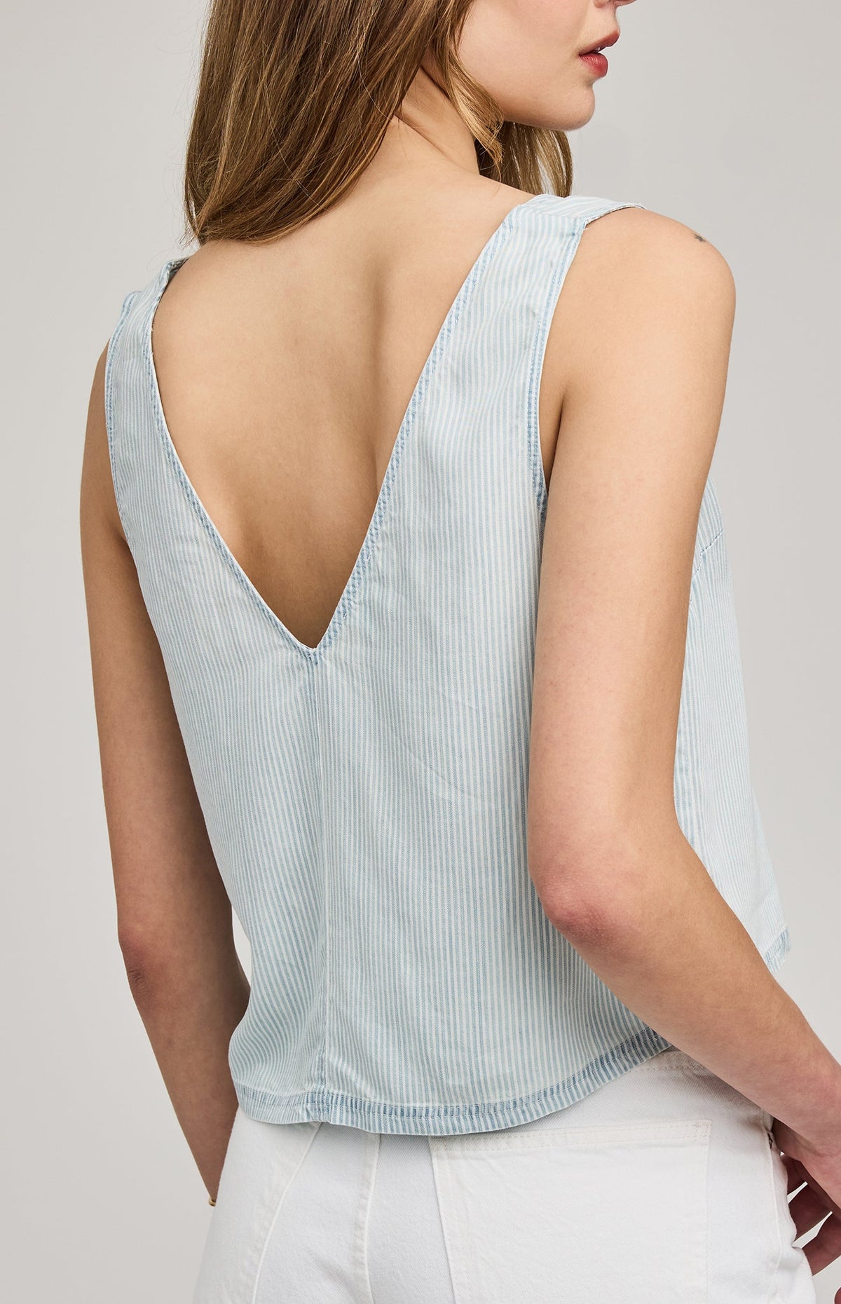 Blue Stripe Colette Tank