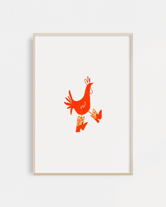 "Cowboy Chicken" Poster