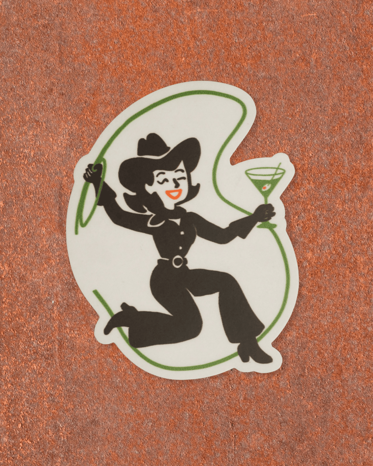 "Cowgirl Cocktail" Sticker