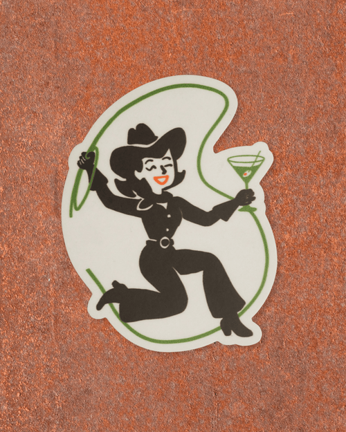 "Cowgirl Cocktail" Sticker