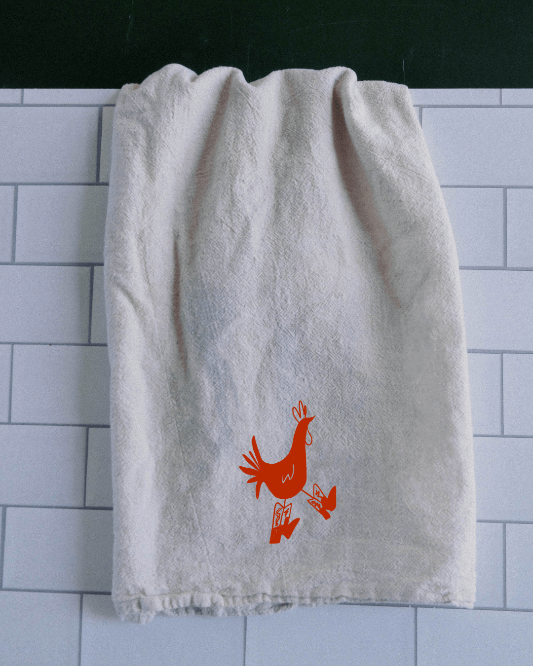 "Cowboy Chicken" Tea  Towel