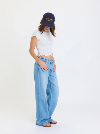 2K Mid-Rise Relaxed Baggy Pant- Pulse
