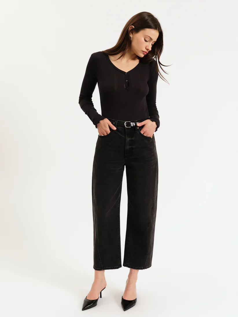 Westward Barrel Leg in Night Life Vintage