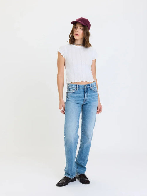 Rebel Mid-Rise Slim Straight- On Repeat