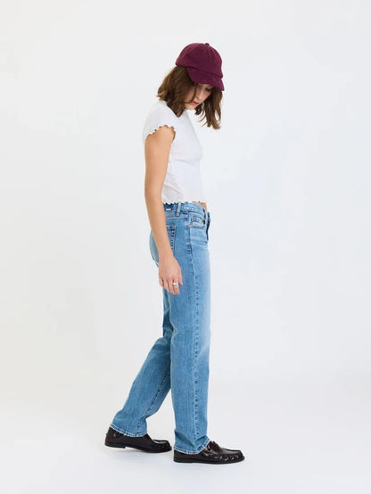 Rebel Mid-Rise Slim Straight- On Repeat