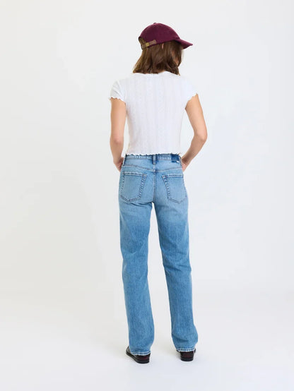 Rebel Mid-Rise Slim Straight- On Repeat