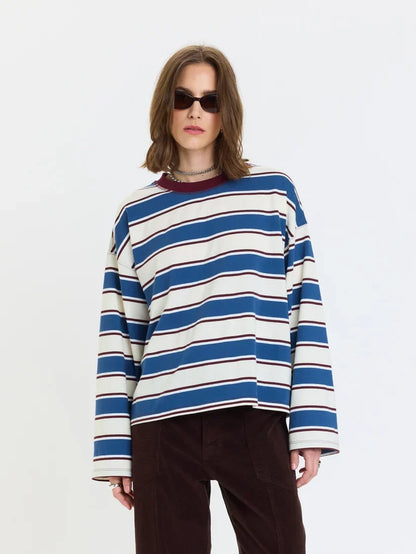 Salinas Easy Long Sleeve Tee- Cove Stripe