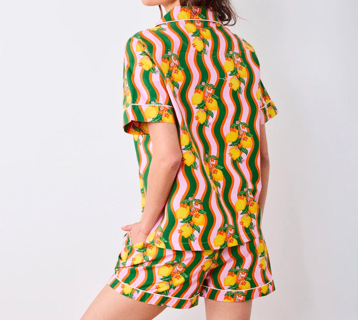 Short PJ Set-Lemon Twist