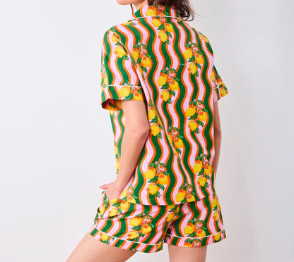 Short PJ Set-Lemon Twist