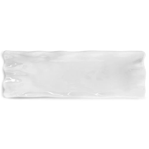 Ruffle White Melamine Sandwich Platter