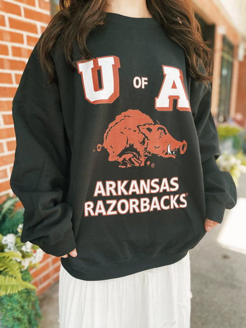 University of Arkansas Black Sweatshirt