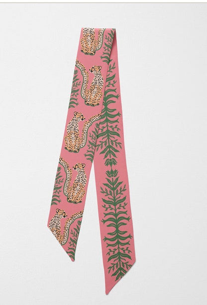 Hand Stitched Scarflette-Cabana Cat