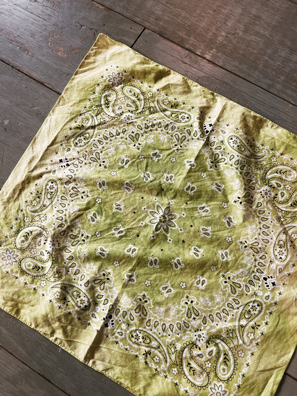 Sun-Bleached (Pastel) Bandana : Green
