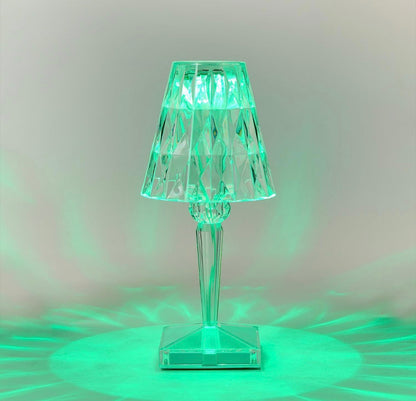 LED Cordless Color-Changing Crystal Lamp
