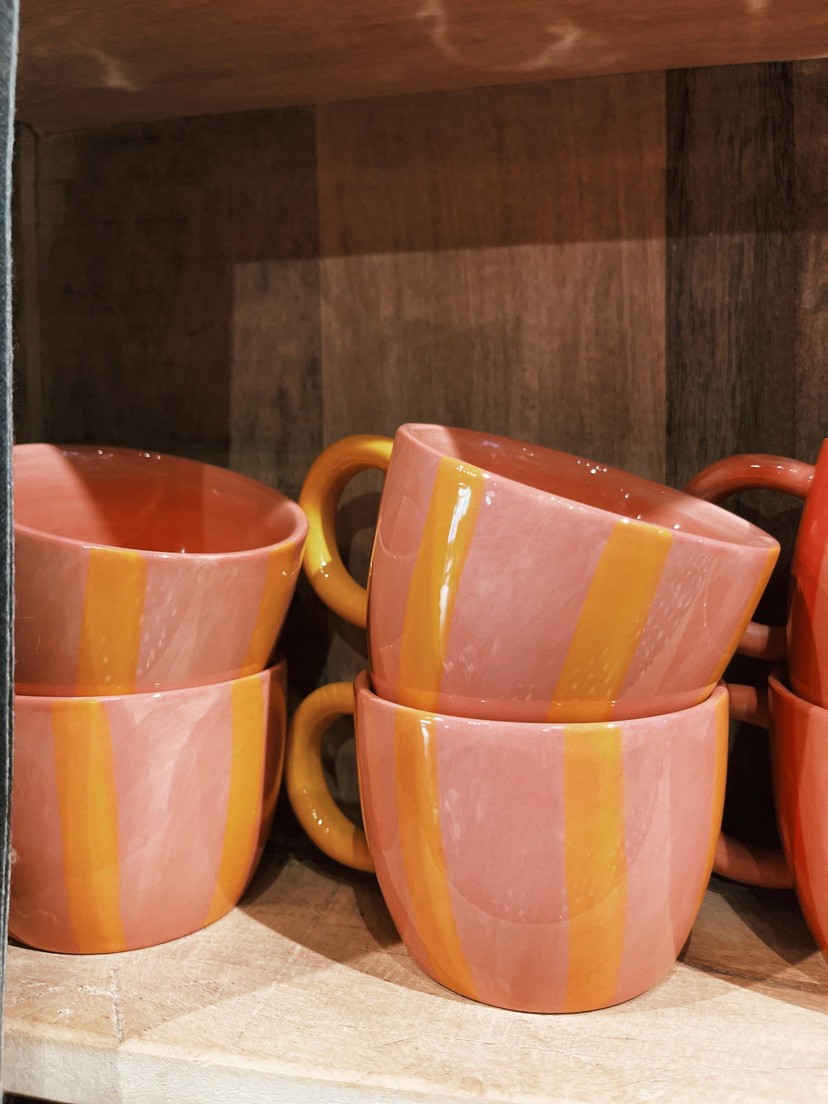 Striped Stoneware Mug