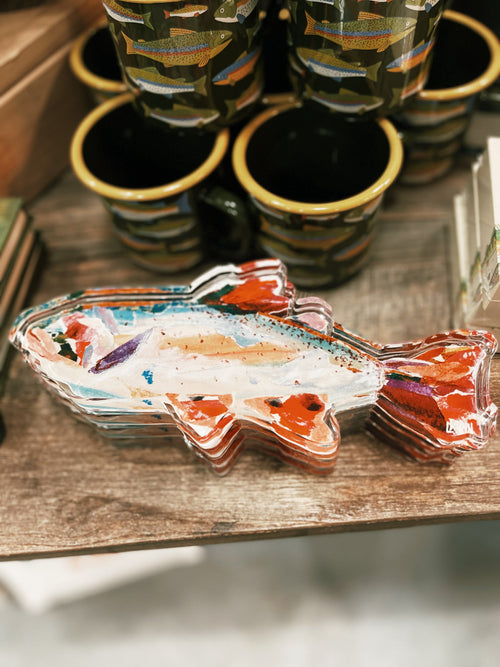 Rainbow Trout Acrylic Block