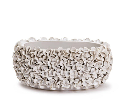 White Hydrangea Planter