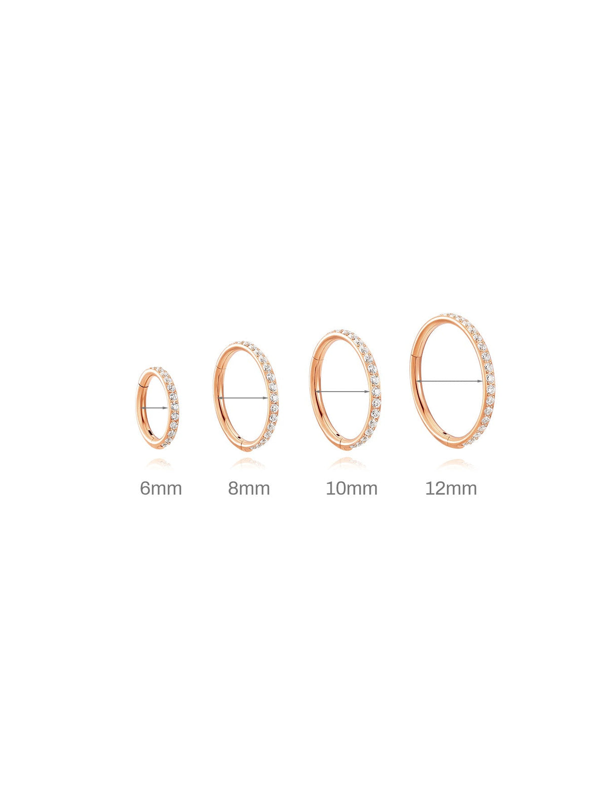 KOSINER Titanium Delicate Multi-Sized Hoop
