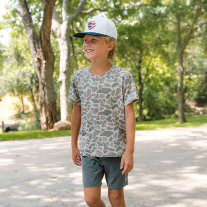 Burlebo- Youth Go-to-tee - Classic Deer Camo