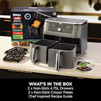 Ninja MAX 6-in-1 Dual Zone Air Fryer 9.5L – DZ400UK