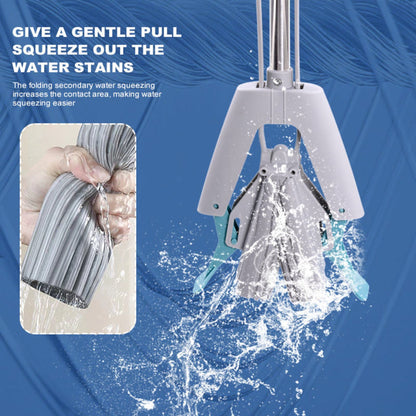 Double Squeeze Floor Sponge Mop – Hands-Free Lazy Cleaning Mop with Super Absorbent Sponge