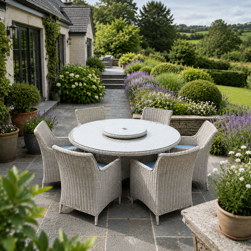 Dunmore 6 Seater Rattan Dining Set