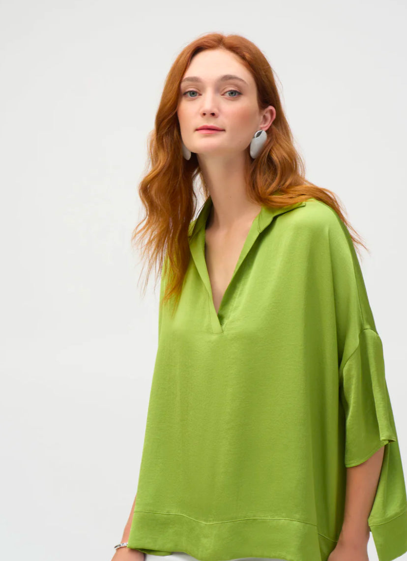 Joseph Ribkoff Satin Boxy Top