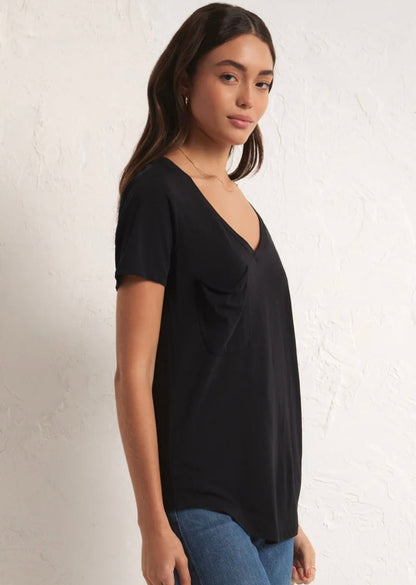 Pocket Tee - Jet Black