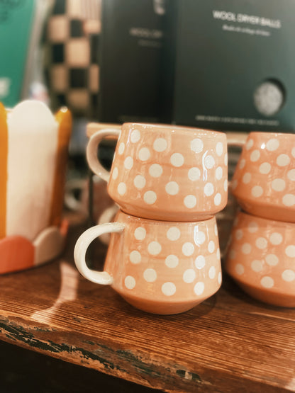 Pastel Polka Dot Mugs
