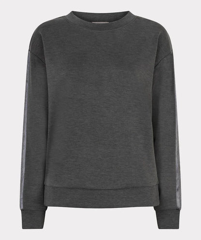 Modal Top w Silver Detail-Dark Grey