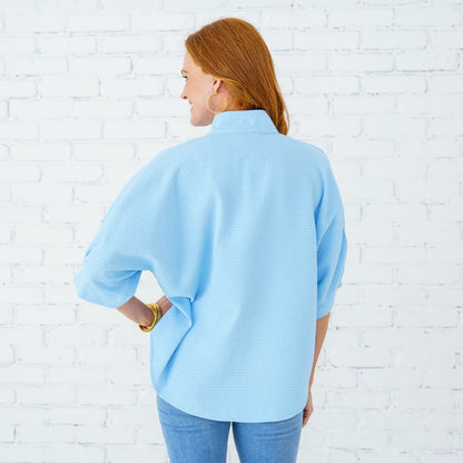 Caroline Top-Light Blue