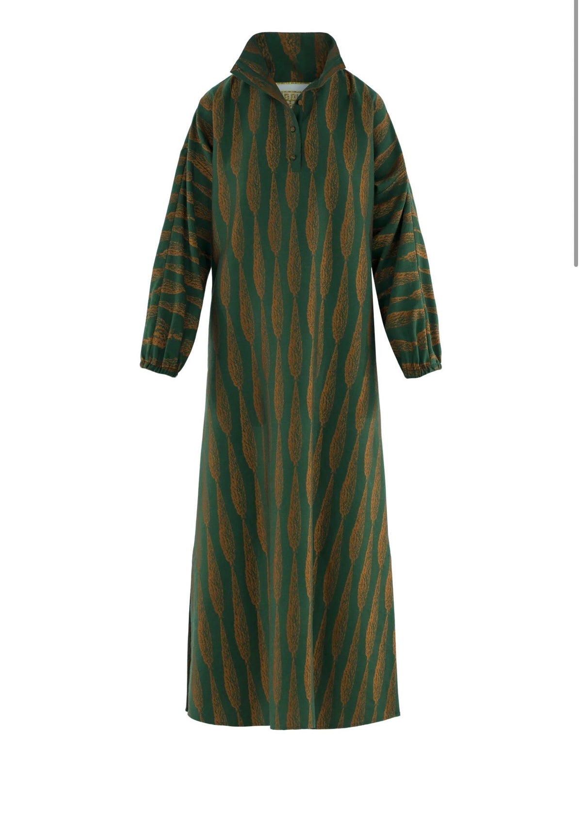Long-Sleeve Poppy Maxi Tuscan Villa