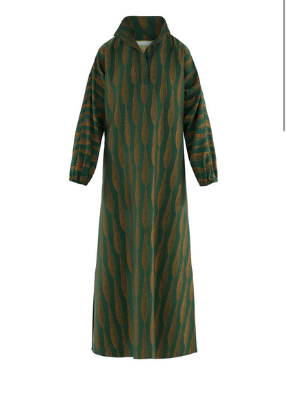 Long-Sleeve Poppy Maxi Tuscan Villa