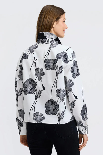 Marina Long Sleeve Short Poppy Top